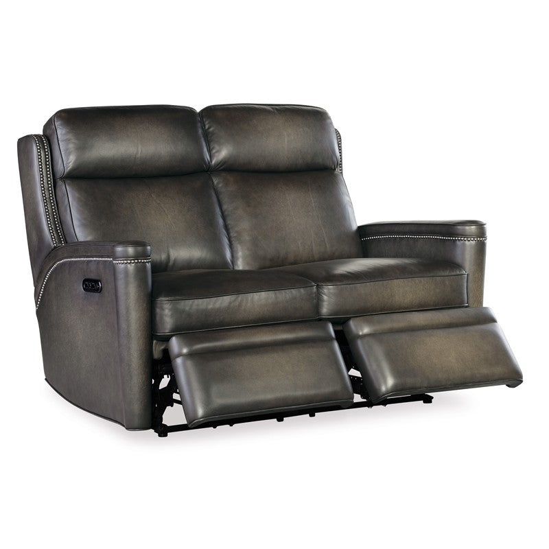 SS - Hamilton Power Loveseat With Power Headrest - Dark Brown