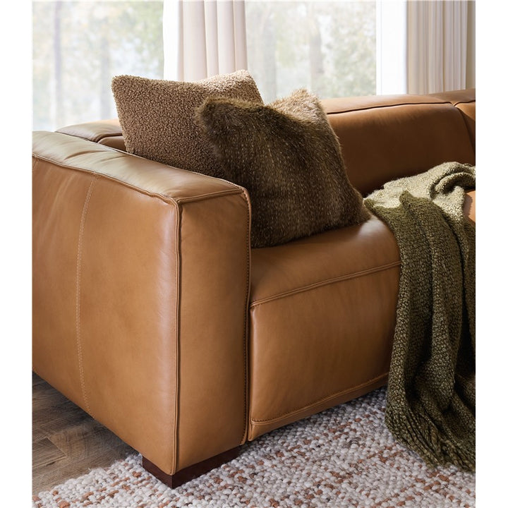 MS - Fresco 5 Seat Sectional 4-Power - Light Brown