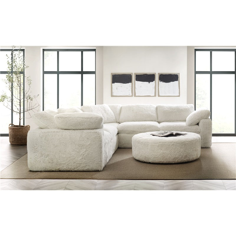 SS - Barefoot 5-Seat Sectional - White