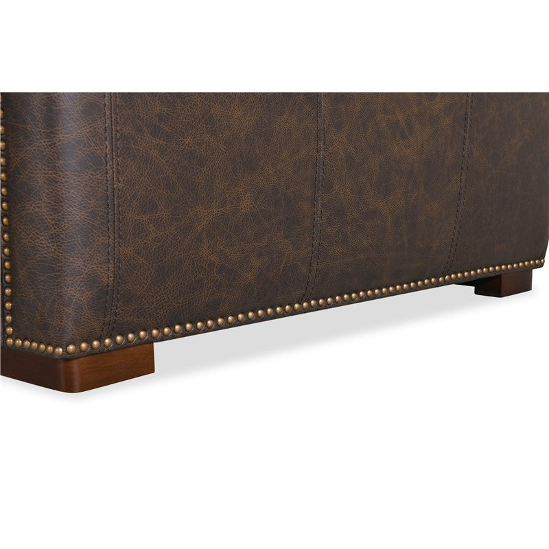 SS - Savion Deux 5 Seat Sectional With Three Power Recliners And Six Power Headrests - Dark Brown