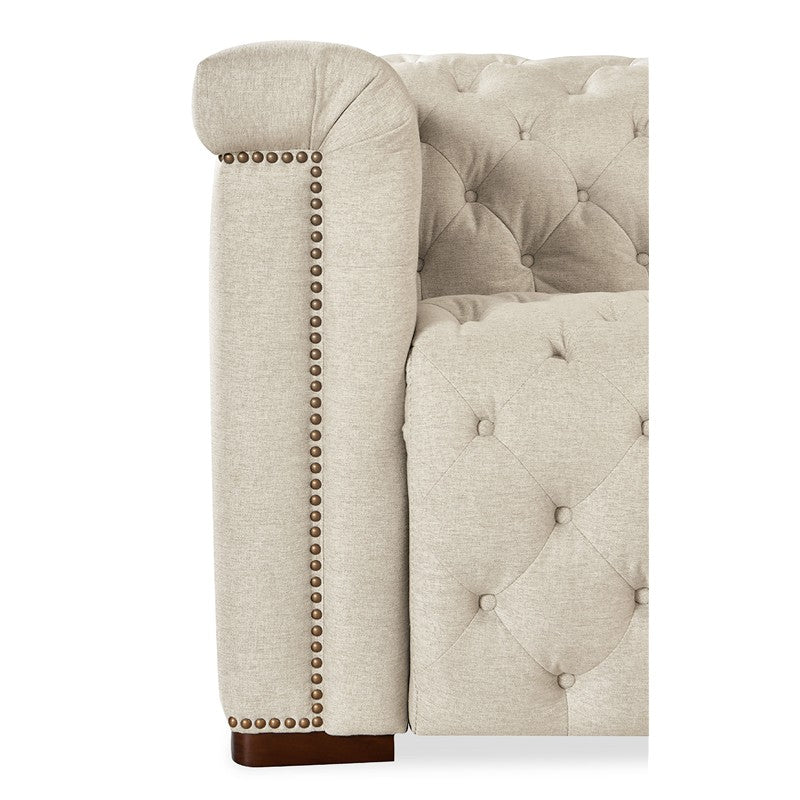 SS - Savion Deux 6 Seat Sectional With Four Power Recliners And Seven Power Headrests - Beige