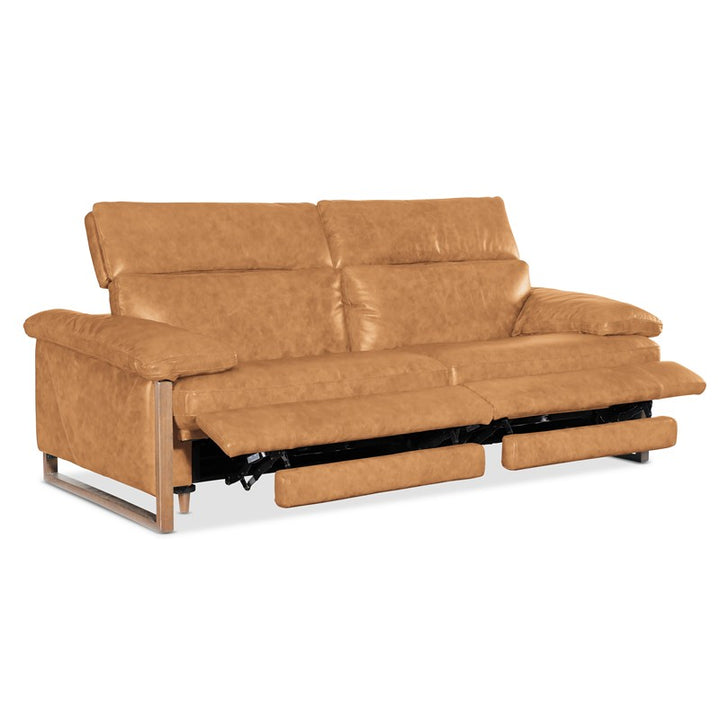 Jericho - Power Sofa With Power Headrest - Light Brown