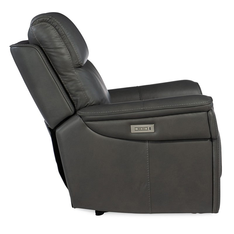 MS - Lyra Zero Gravity Power Recliner With Power Headrest - Dark Gray