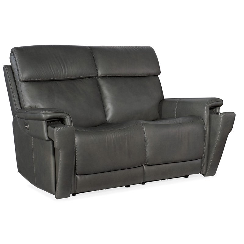 MS - Lyra Zero Gravity Power Loveseat - Dark Gray