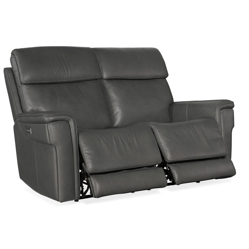MS - Lyra Zero Gravity Power Loveseat - Dark Gray