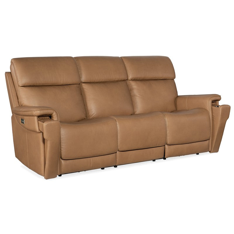 MS - Lyra Zero Gravity Power Sofa With Power Headrest - Light Brown