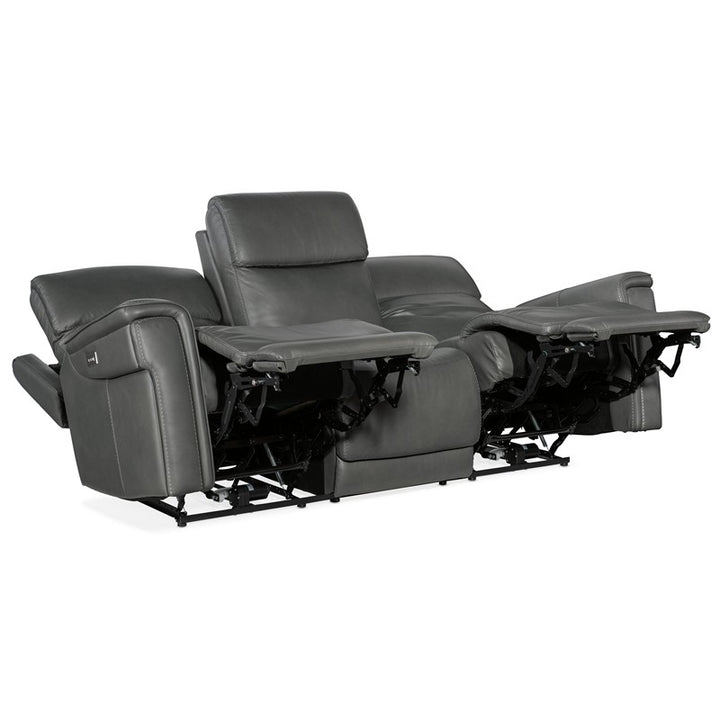 MS - Lyra Zero Gravity Power Sofa With Power Headrest - Dark Gray