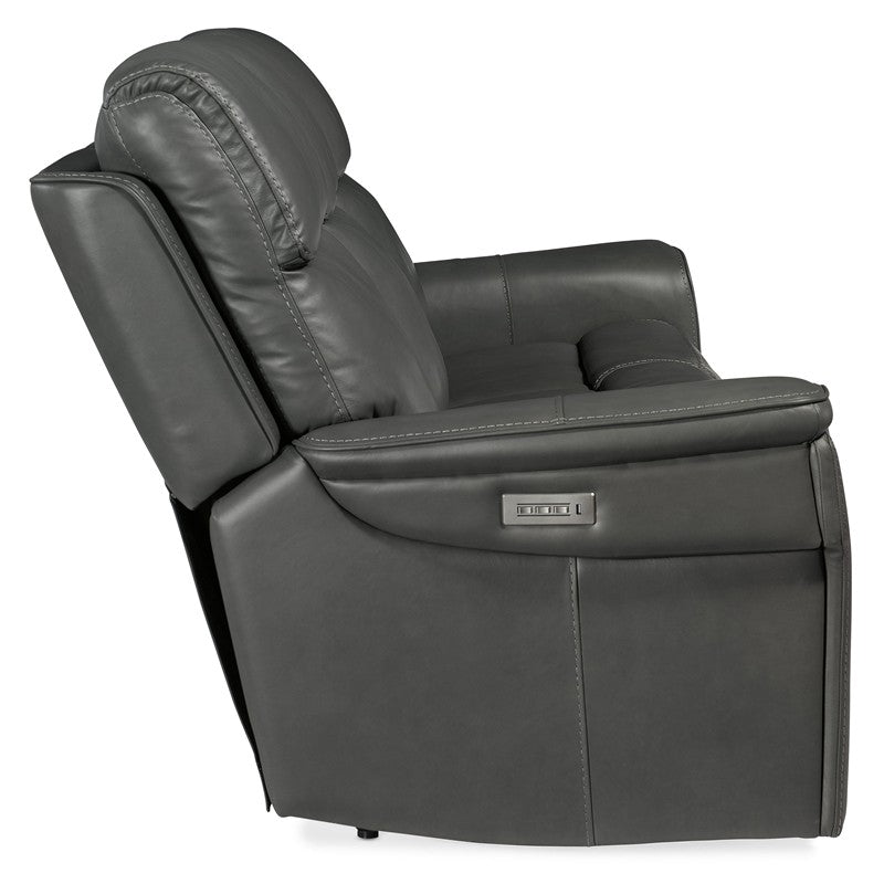 MS - Lyra Zero Gravity Power Sofa With Power Headrest - Dark Gray