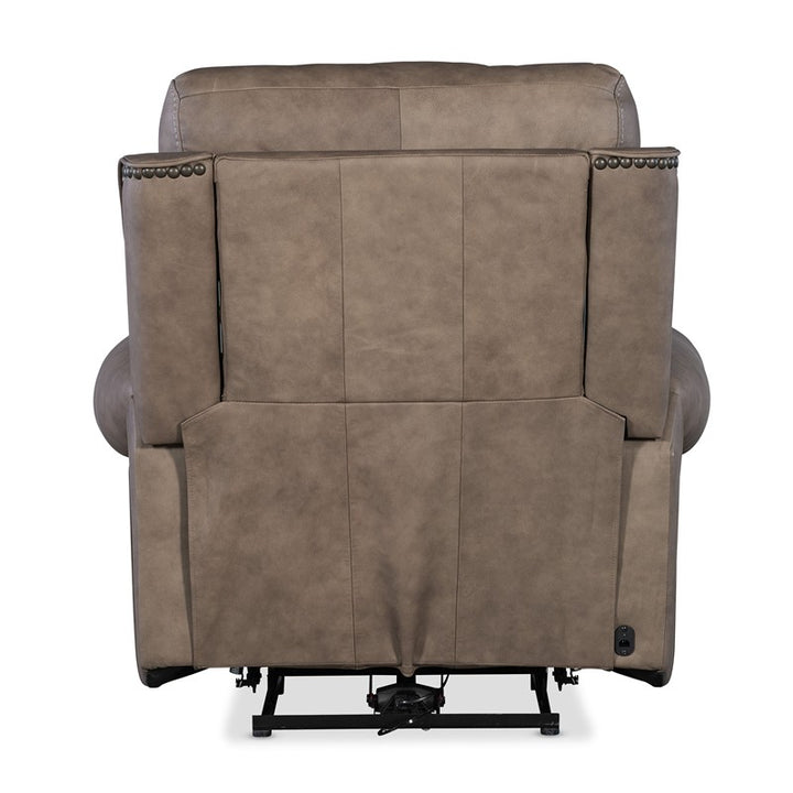 SS - Duncan Power Recliner With Power Headrest & Lumbar - Light Brown