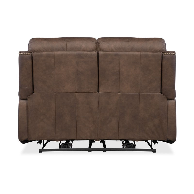 SS - Duncan Power Loveseat With Power Headrest & Lumbar - Dark Brown