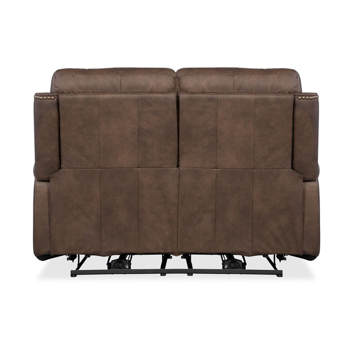 SS - Duncan Power Loveseat With Power Headrest & Lumbar - Dark Brown