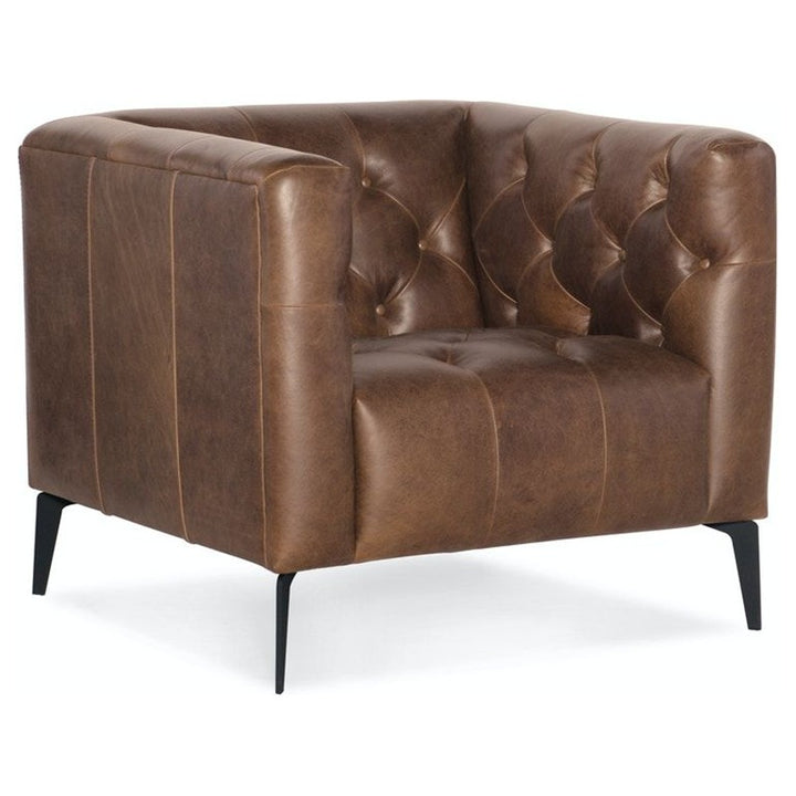 SS - Nicolla Leather Stationary Chair