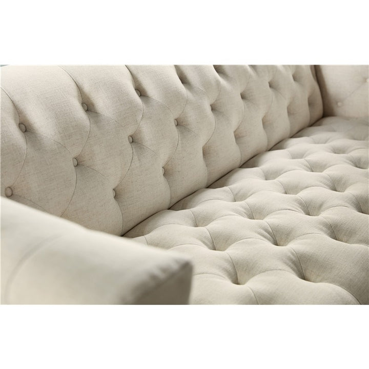 SS - Nicolla Stationary Sofa - Baldwin Natural