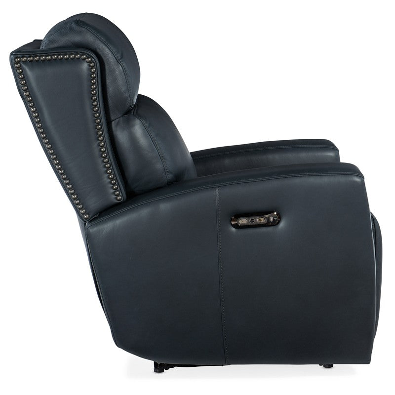 MS - Ruthe Zero Gravity Power Recliner With Power Headrest - Blue