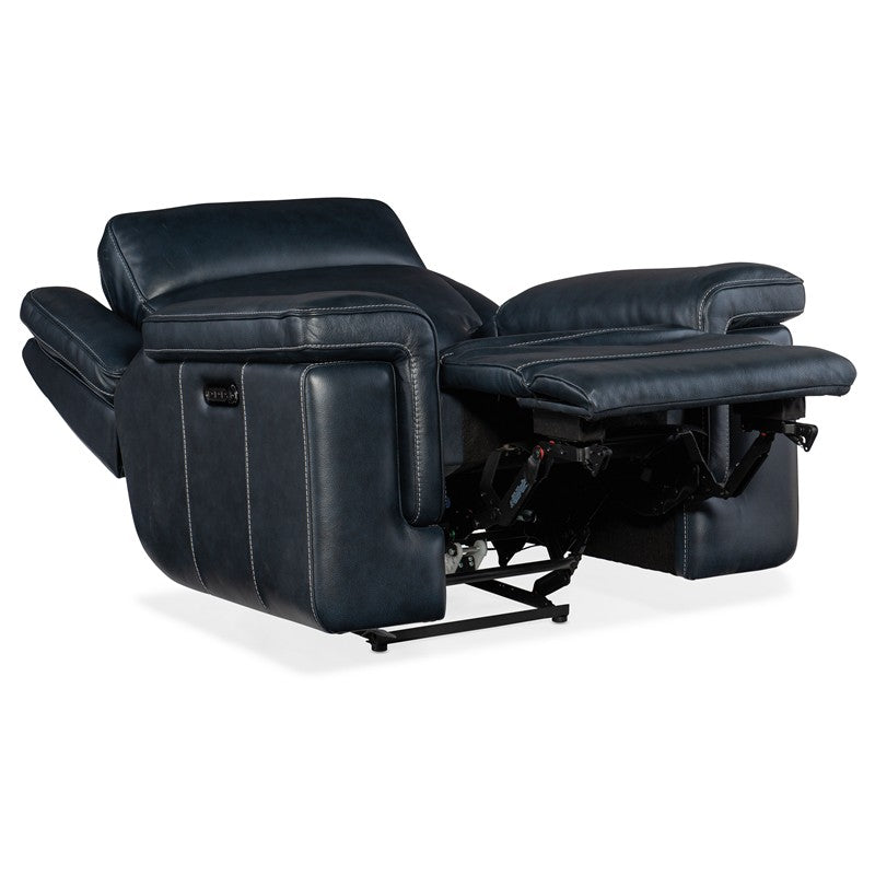 MS - Montel Lay Flat Power Recliner With Power Headrest & Lumbar