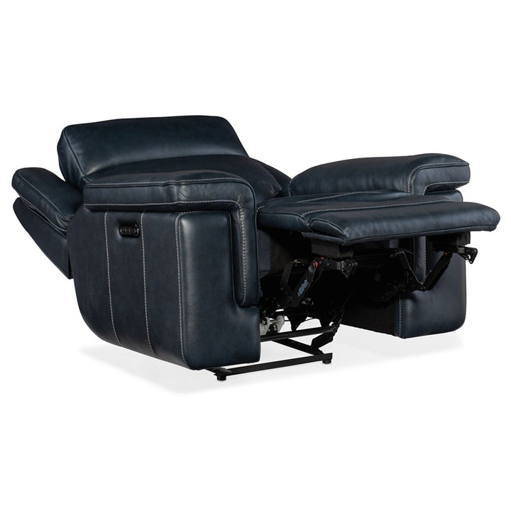 MS - Montel Lay Flat Power Recliner With Power Headrest & Lumbar