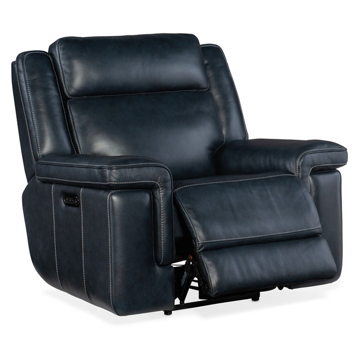 MS - Montel Lay Flat Power Recliner With Power Headrest & Lumbar