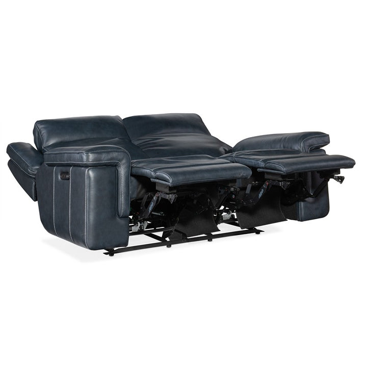 MS - Montel Lay Flat Power Loveseat With Power Headrest & Lumbar