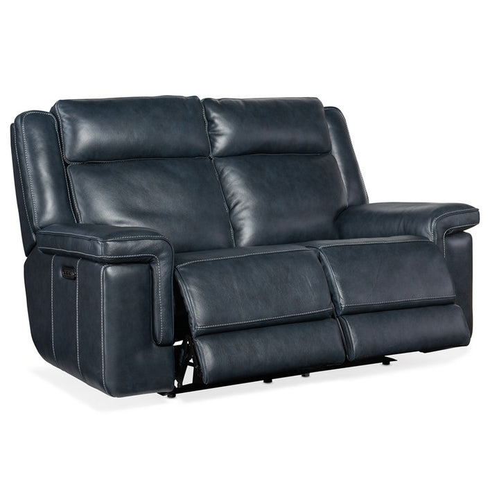 MS - Montel Lay Flat Power Loveseat With Power Headrest & Lumbar