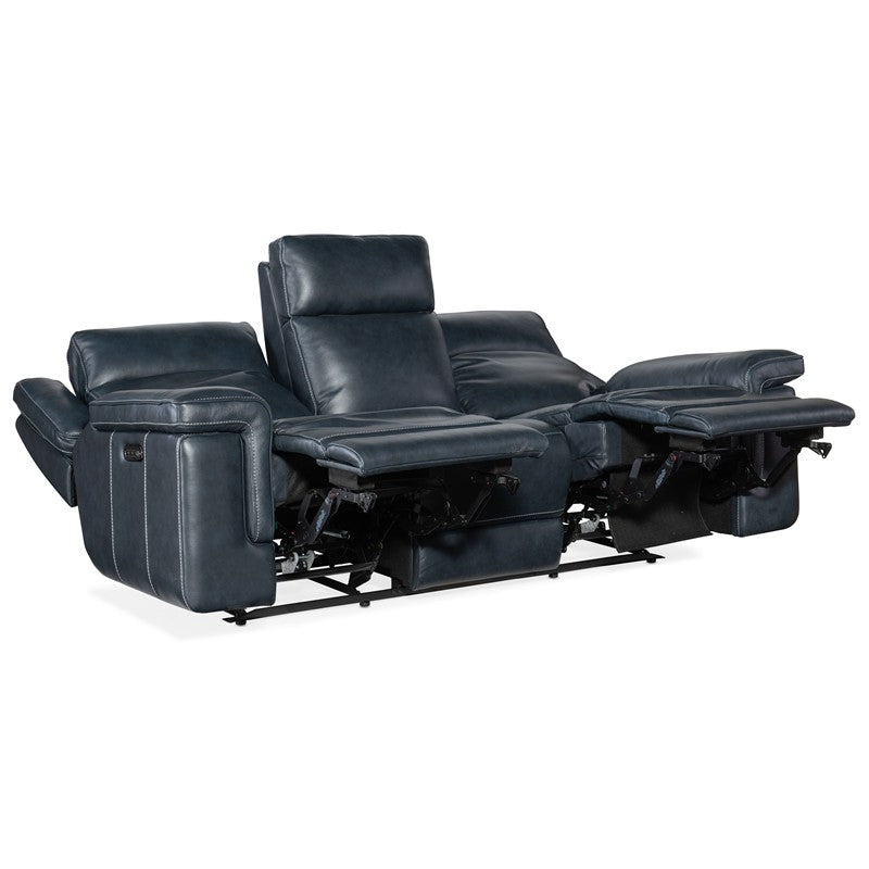MS - Montel Lay Flat Power Sofa With Power Headrest & Lumbar