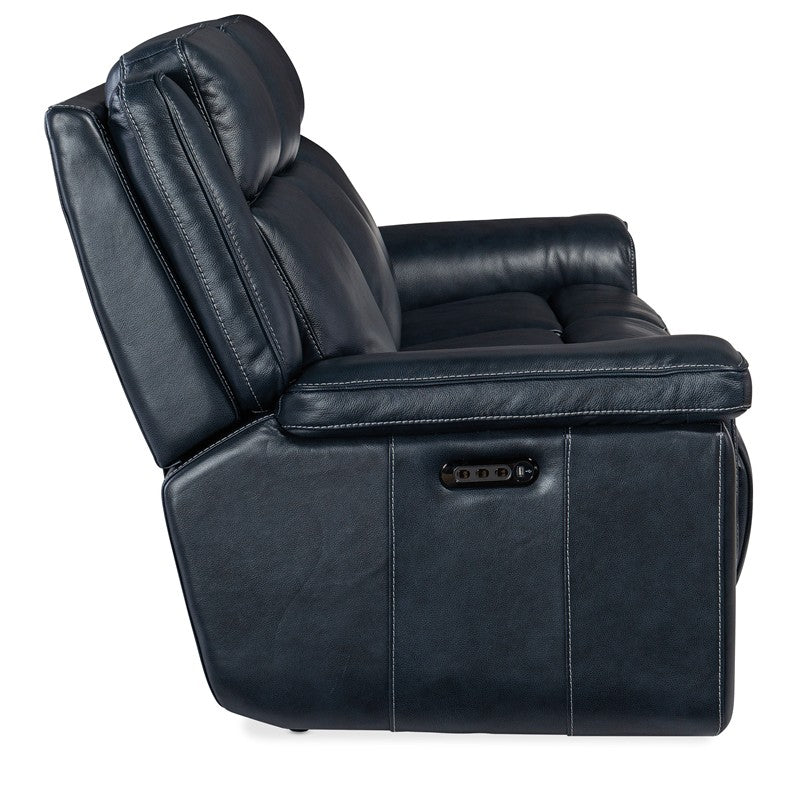 MS - Montel Lay Flat Power Sofa With Power Headrest & Lumbar