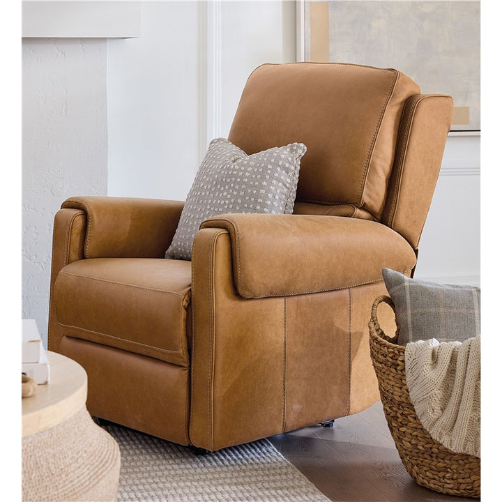 SS - Somers Power Recliner With Power Headrest - Light Brown