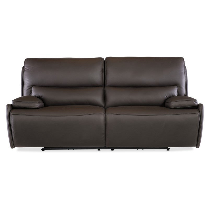 MS - Kramer Zero Gravity Power Sofa With Power Headrest - Dark Brown