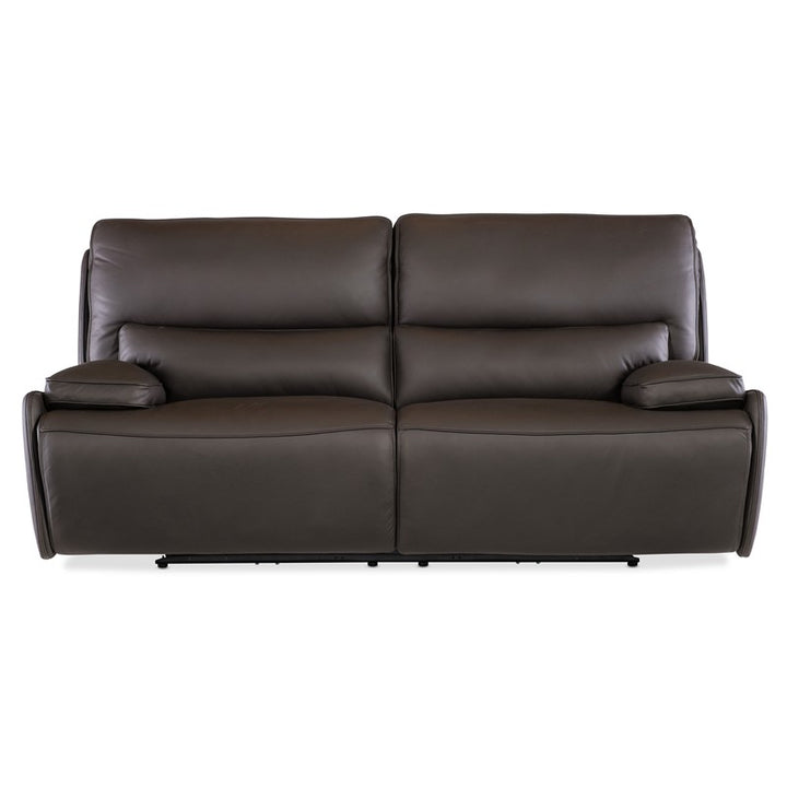 MS - Kramer Zero Gravity Power Sofa With Power Headrest - Dark Brown