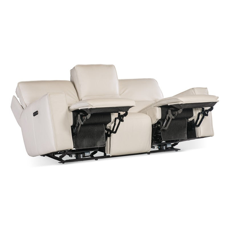 MS - Miles Zero Gravity Power Sofa With Power Headrest - White