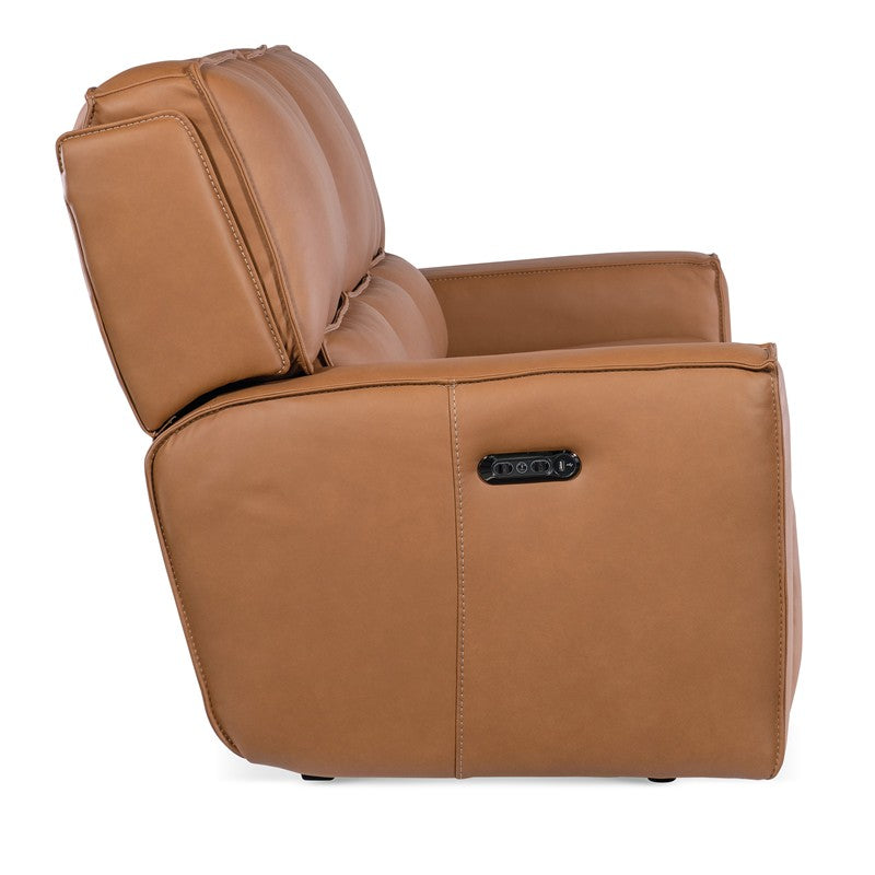 MS - Miles Zero Gravity Power Sofa With Power Headrest - Light Brown