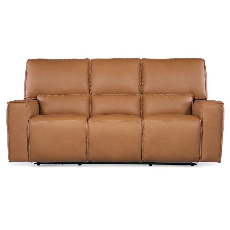 MS - Miles Zero Gravity Power Sofa With Power Headrest - Light Brown