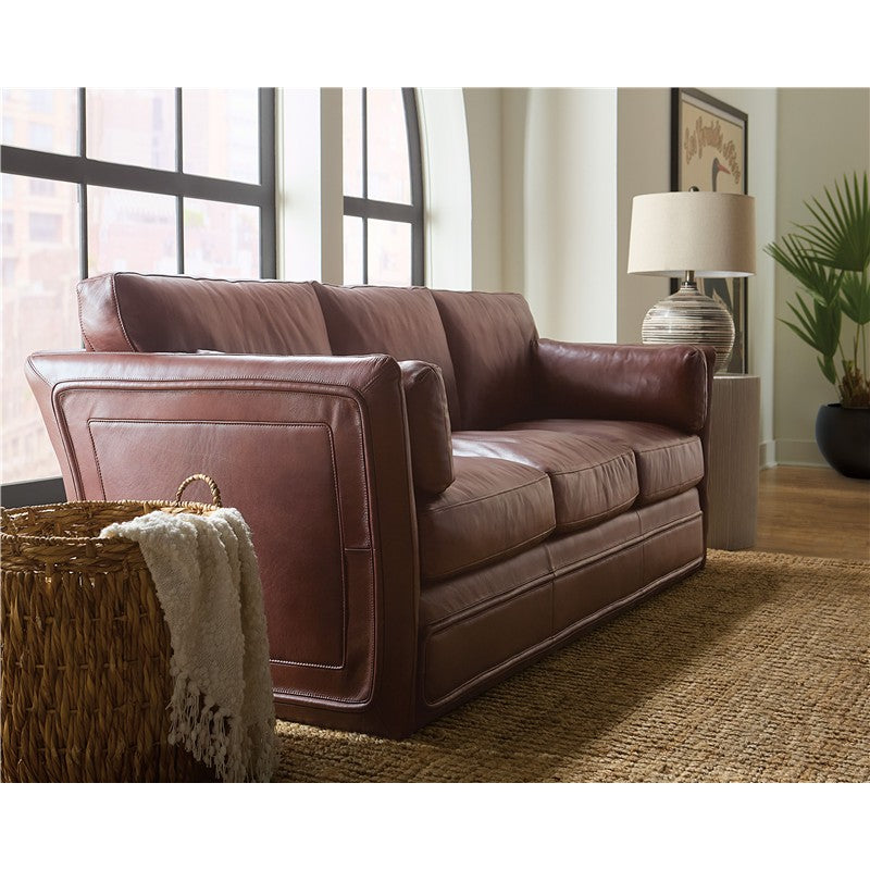 SS - Woodstock 3-Seat Sofa - Brown