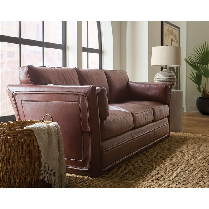 SS - Woodstock 3-Seat Sofa - Brown