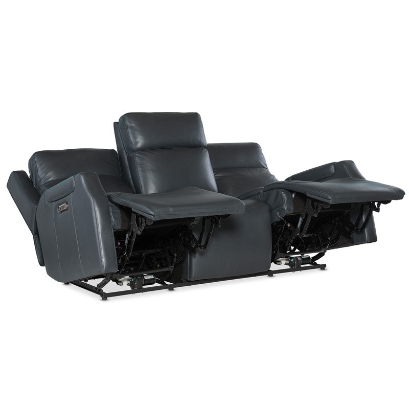 MS - Nelson Zero Gravity Power Sofa With Power Headrest And Lumbar - Black