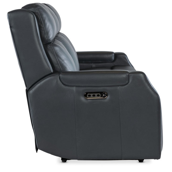 MS - Nelson Zero Gravity Power Sofa With Power Headrest And Lumbar - Black