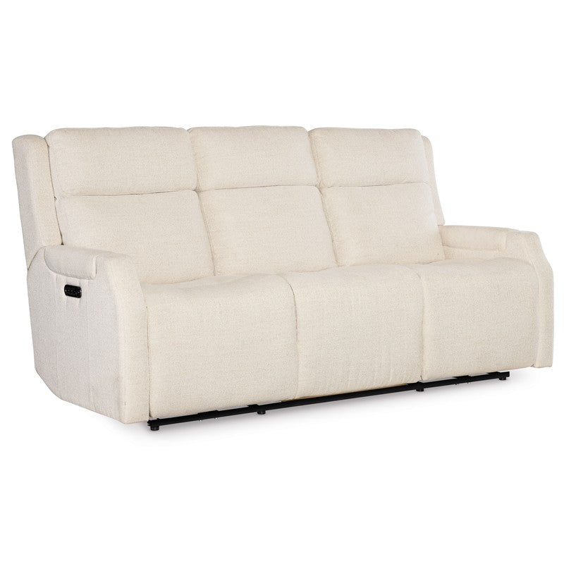 MS - Nelson Zero Gravity Power Sofa With Power Headrest And Lumbar - White