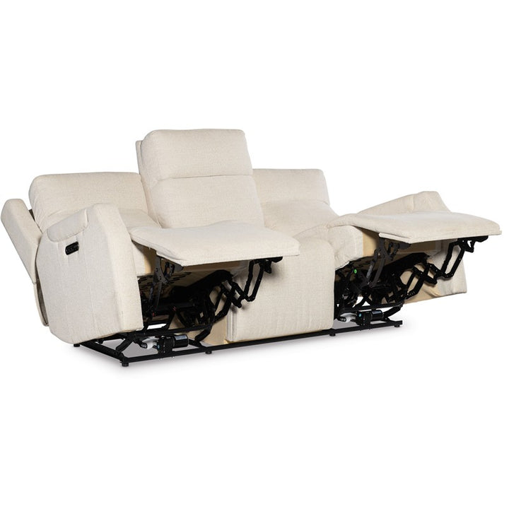 MS - Nelson Zero Gravity Power Sofa With Power Headrest And Lumbar - White