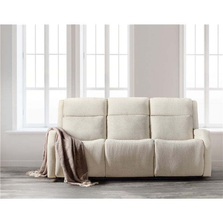 MS - Nelson Zero Gravity Power Sofa With Power Headrest And Lumbar - White