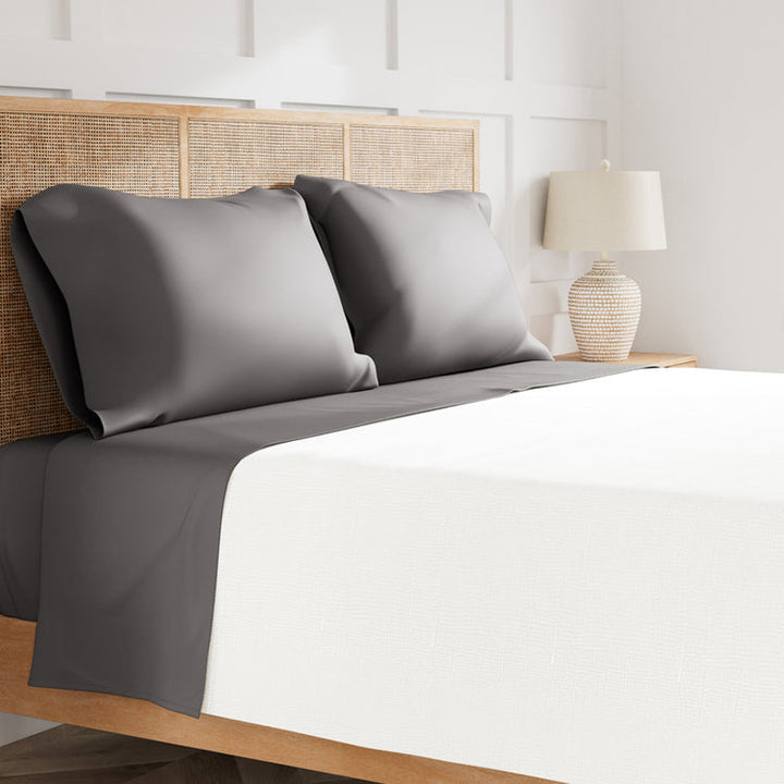 Ready To Bed 2.0 Grey Twin Sheet Set
