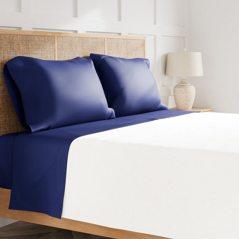 Ready To Bed 2.0 Navy Twin Sheet Set