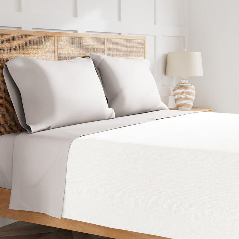 Ready To Bed 2.0 Silver Twin Sheet Set