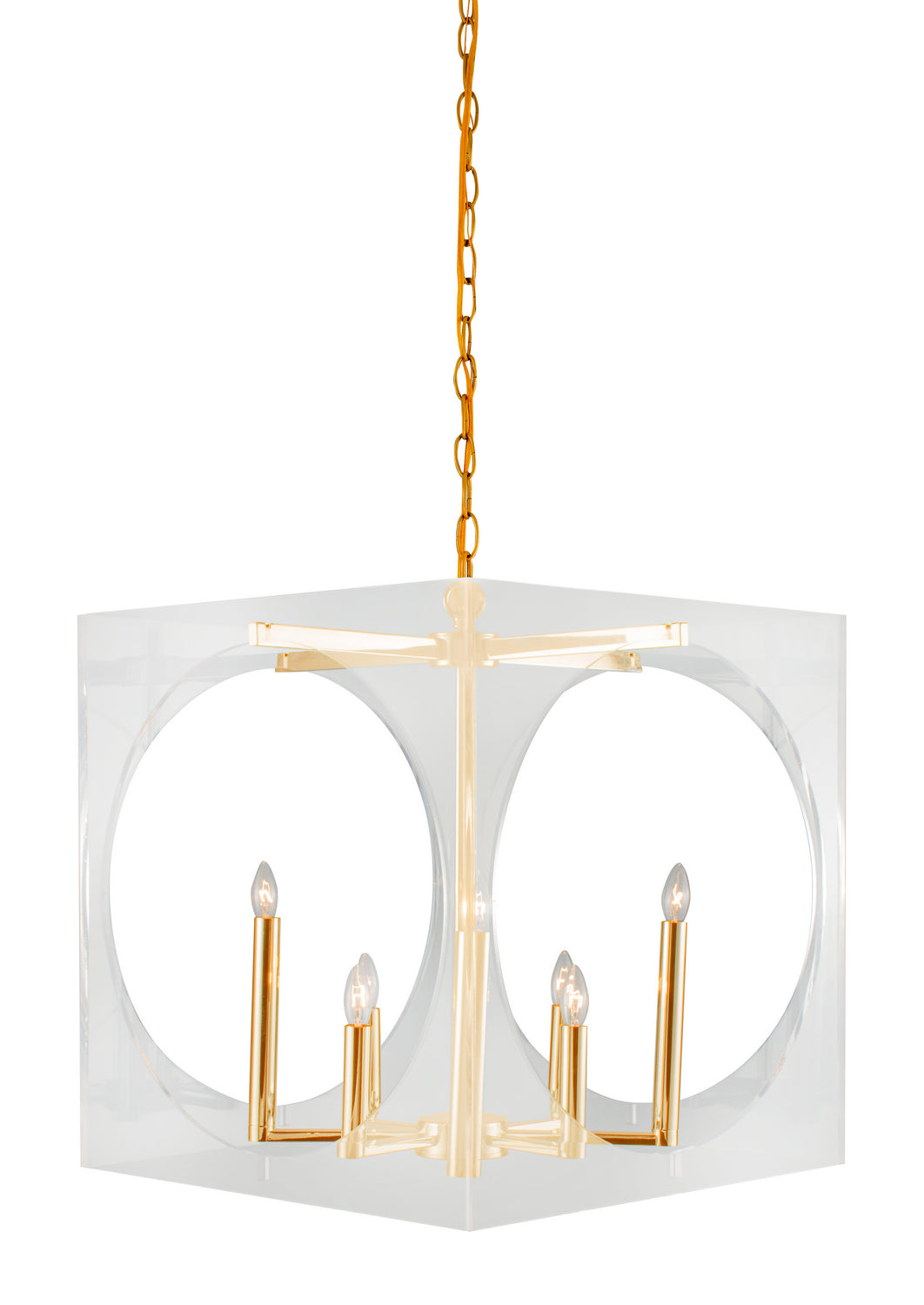 TD11C20G Eight Light Chandelier