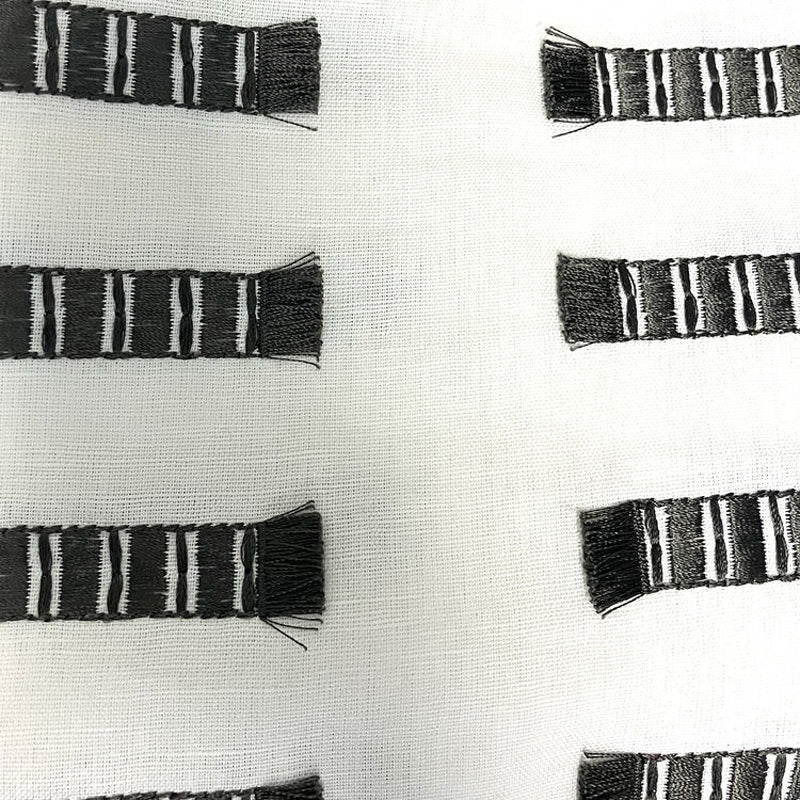 Latera White/Charcoal Padded Throw