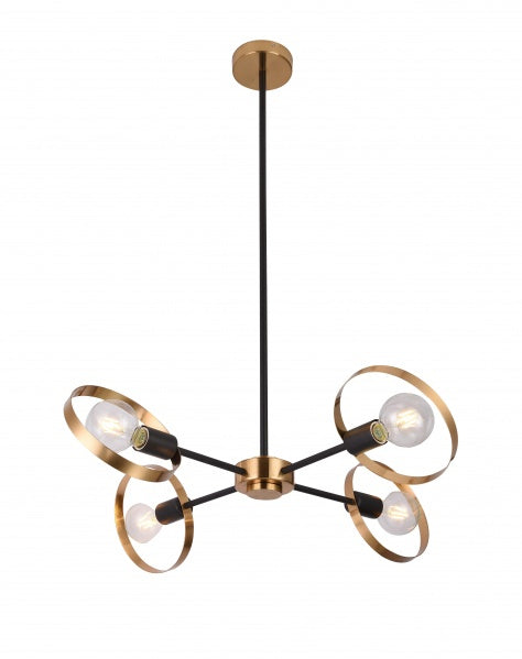 TR73C27BR Four Light Chandelier