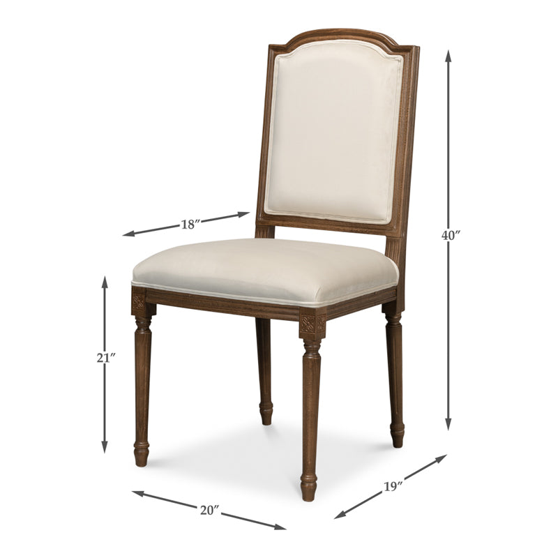 Louis Xvi Squared Side Chair
