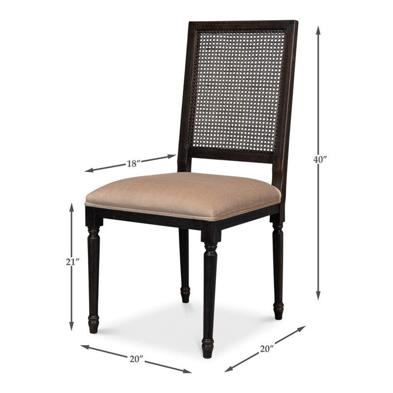 Cane Back Side Chair