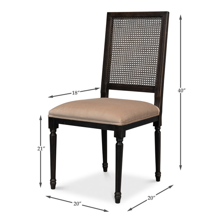 Cane Back Side Chair