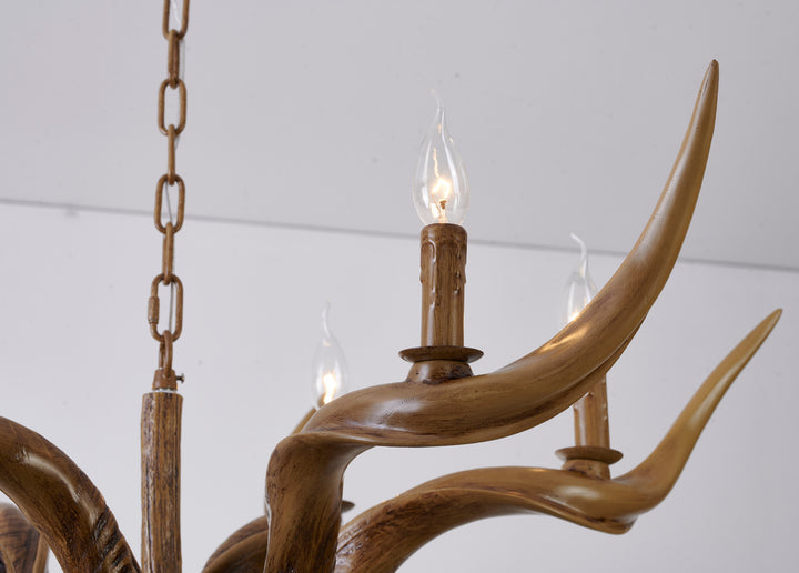 YA26C35BR Six Light Pendant