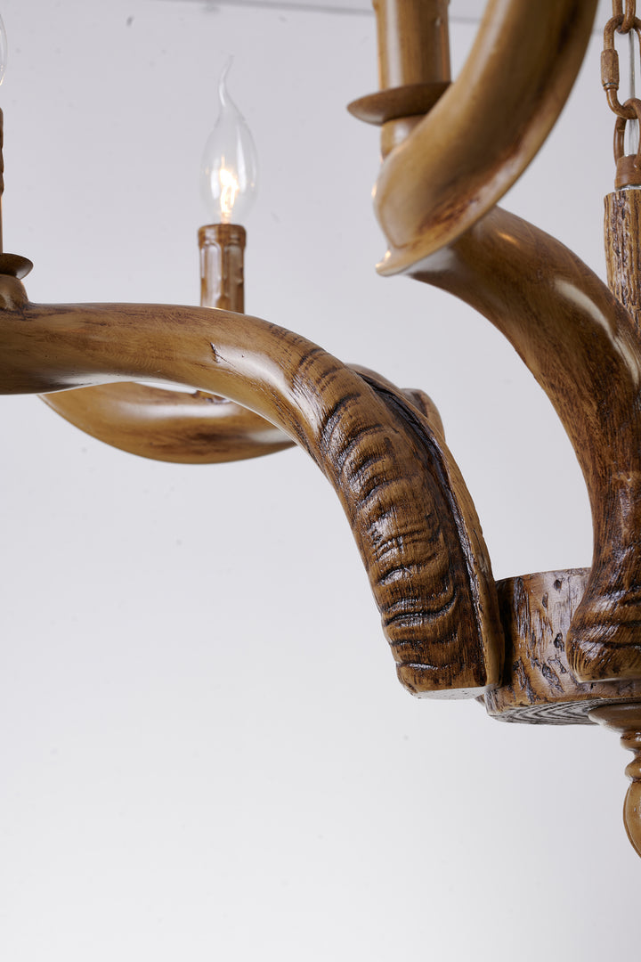 YA26C35BR Six Light Pendant