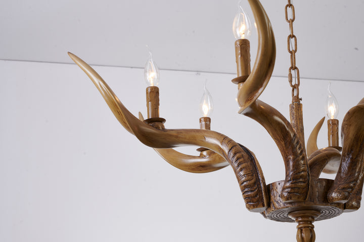 YA26C35BR Six Light Pendant